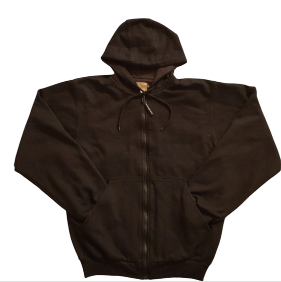 E. F.  Schmidt Chore Jacket Hoodie Black Size Medium - Picture 1 of 16